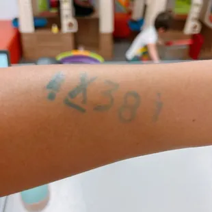 The entry stamps are so huge! Why do we need so big stamps?! Looks like a tattoo:(