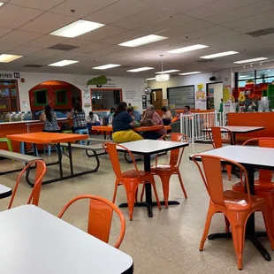 People bringing in their own food