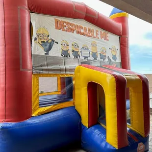 Castle Style Bouncer with an Arch. This picture was taken right after cleaning