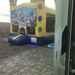 They were cleaning it during set up