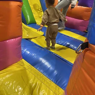 My nephew having fun