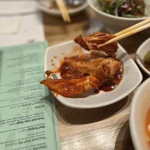 Kimchi made in-house