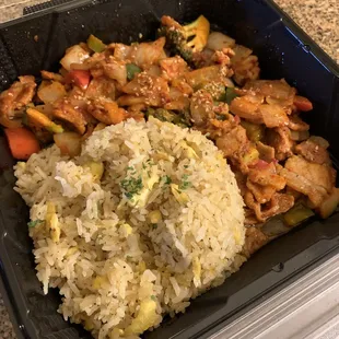 Spicy Pork + Fried Rice