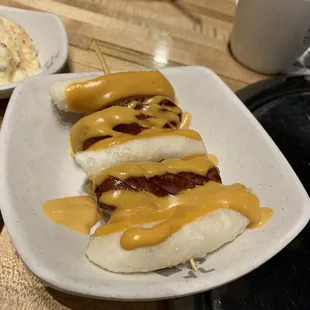 Sausage & Rice Cake Skewers