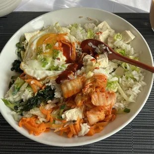 Bibimbap with tofu