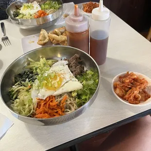 Bibimbap &amp; Pot Stickers
