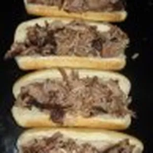 Rib sandwhich without sauce