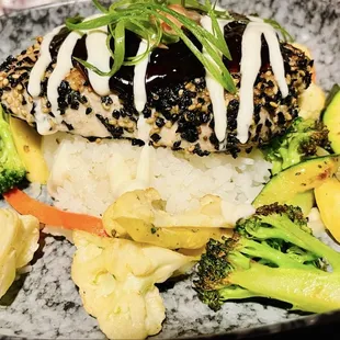 Sesame seared ahi