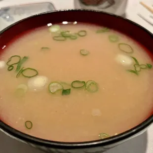 Miso soup...this is really a standout and piping hot
