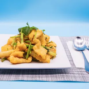 Deep Fried Fish Fillet Szechuan Style