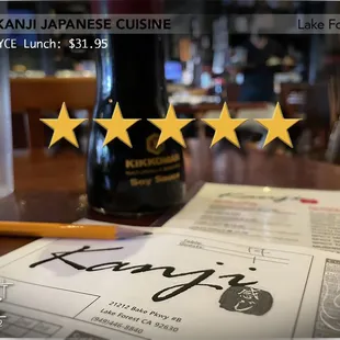 When I&apos;m craving great AYCE sushi and not any place will do; I visit Lee &amp; family at Kanji Japanese Cuisine!