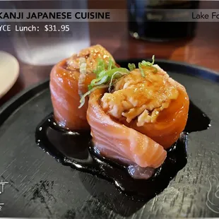 Lolly Polly - Crabmeat with salmon wrap
