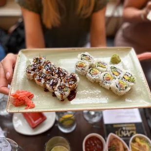 sushi and sashimi, food, sushi, sashimi