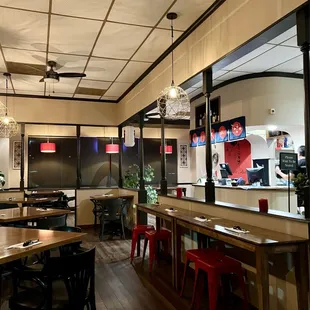 interior, sushi and sashimi