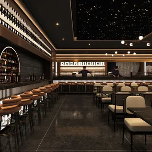 the interior of the restaurant