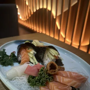 sushi and sashimi, food, sashimi, sushi