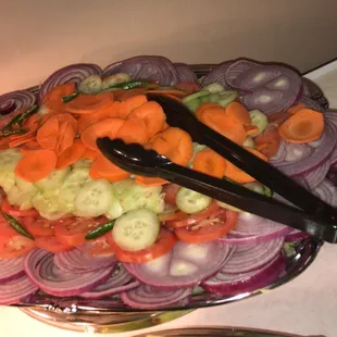 Green Salad in wedding Party