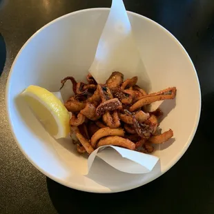 Deep fried calamari