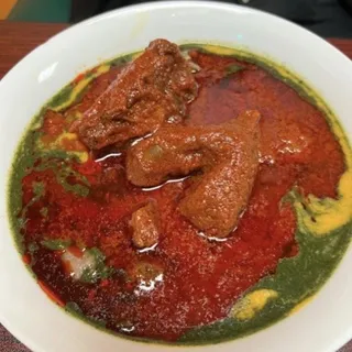 Abula with Assorted and Extra Goat Meat