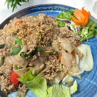 Drunken Noodle. (SUB GROUND CHICKEN INSTEAD)