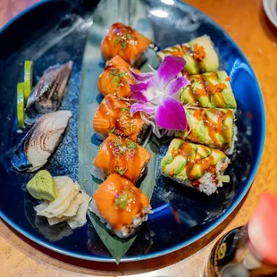 sashimi, sushi and sashimi, food, sushi