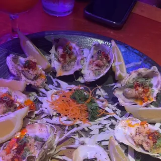 Grill Oysters w. Garlic