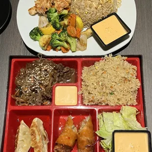 Hibachi Chicken &amp; House Bento Box.