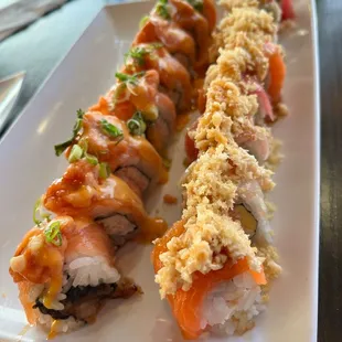 sushi, sashimi, sushi and sashimi, food