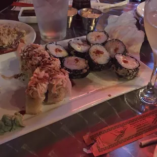 Love the fried sushi!