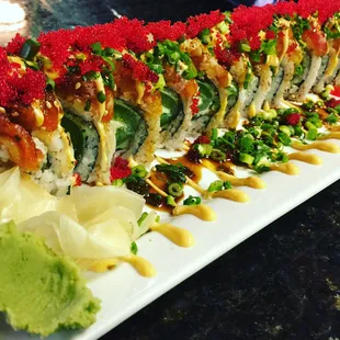 Our newest creation TNT ROLL , As good as it looks . Ask  about it on your next visit.