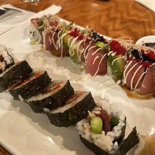 food, sushi and sashimi