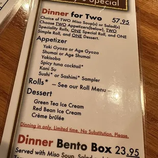 Dinner for Two is back