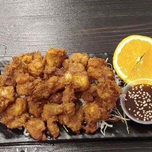 Fried Chicken w/ awesome brown sauce