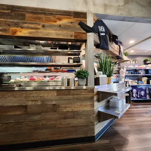 the inside of a restaurant
