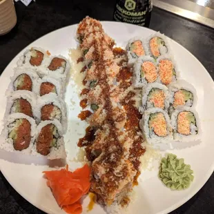 Spicy Tuna Roll, Derby Roll, Yum Yum Roll