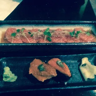 Basil Salmon Sashimi