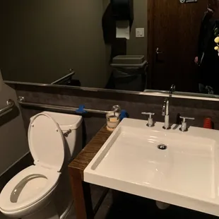 Very dark bathroom