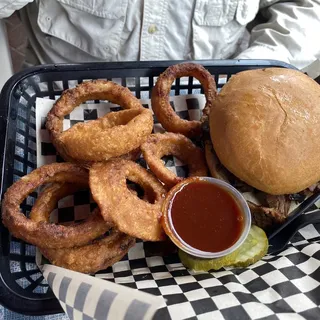 Sliced Beef Brisket Sandwich Plate