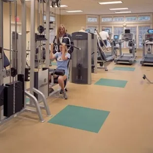 The KCCC workout room.  Equipment and classes available to members.  No childcare available.