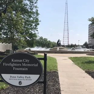 Kansas City Firefighters Memorial and Fountain