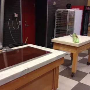 Making fudge and caramel.