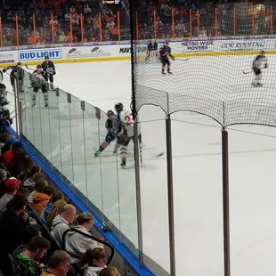 Crowd is small but excited.