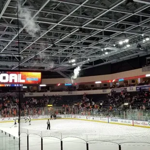 Goals are loud but wow the crowd goes crazy.