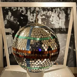 Disco ball from a Kansas City Landmark. Loved this!