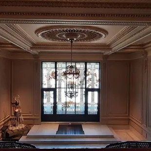 Grand hall and amazing stained glass