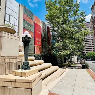Parking Lot Stairs of books