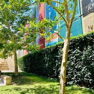 Parking lot exterior- very cool