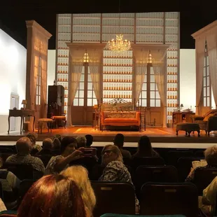 The set for Cat on a Hot Tin Roof - view from Center Row C (the 7th row)