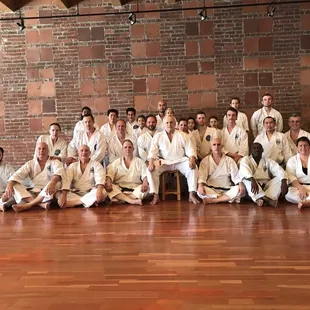 Group photo after April grading for rank