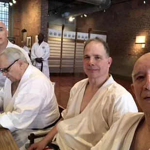 Senior members conduct the grading.